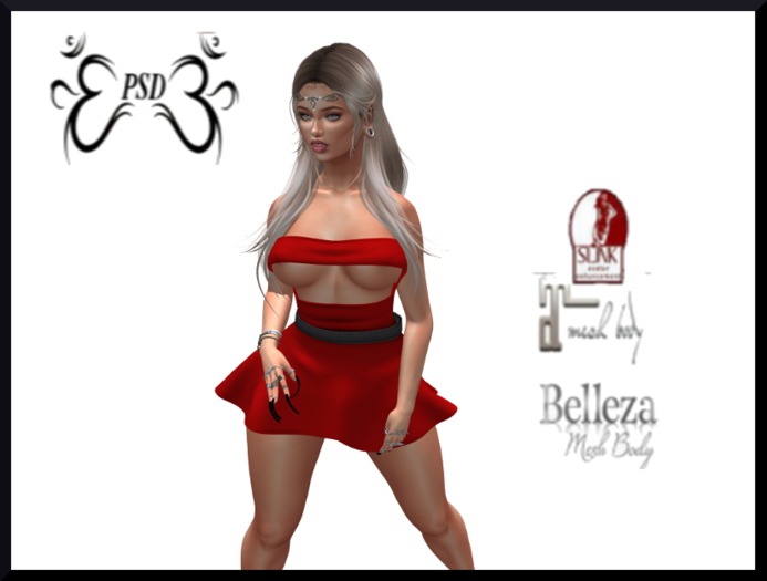 PSD! Whilk Dress Red