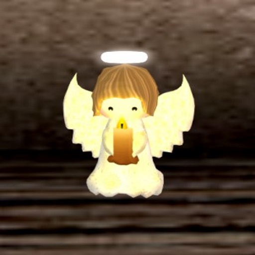 ~CD~ White Angel Topper w/ Candle 