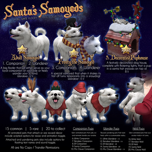 JIAN Santa's Samoyeds 4. Frosty the Samoyed Wanderer BOX RARE