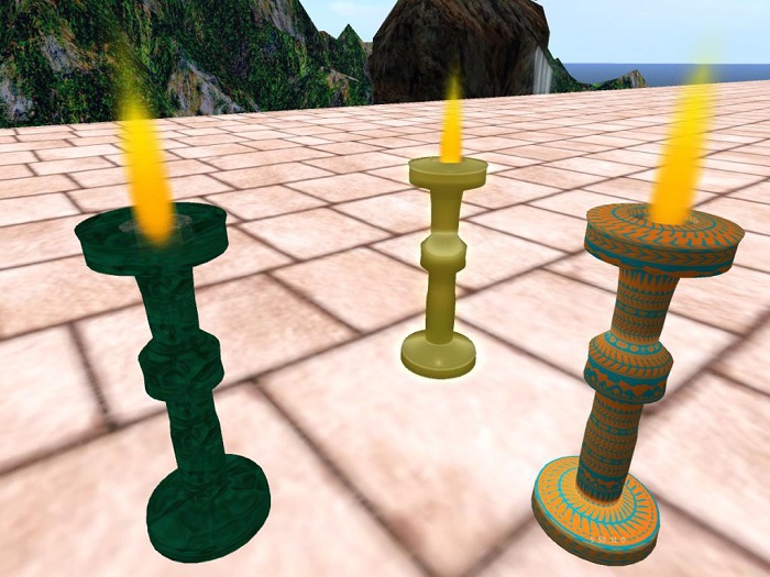 VelvetV Kreations (blue skies) Candle box set