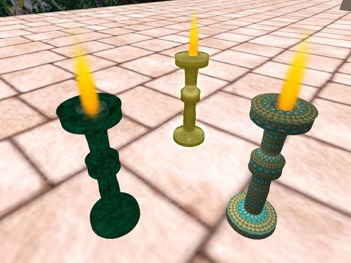 VelvetV Kreations (turquoise trails) Candle box set