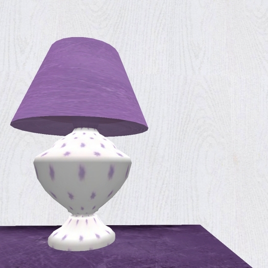 Purple Dreams scripted  Ginger Jar Lamp