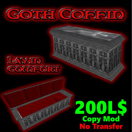 Goth coffin tomb mc