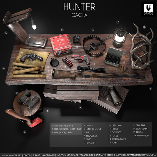 5. :BAMSE: Hunter Gacha - Hunter's Stool