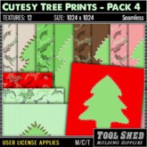 Tool Shed - Cutesy Tree Prints - Pack 4