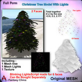 Full Perm Christmas Tree Model with Lights 