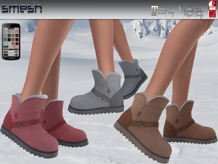 !!smesh ~ Fur Boots HUD Driven