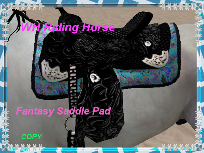 Waterhorse Riding Saddle Pad Fantasy Flower