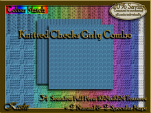 !Kushi! KnittedChecksGIRLYCOMBO Textures -WEAR TO UNPACK