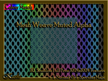 Mesh Weave Muted Alpha Seamless Textures