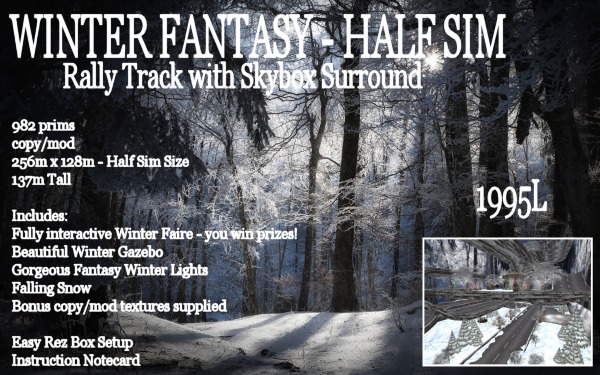 Winter Fantasy Half Sim Rally Track