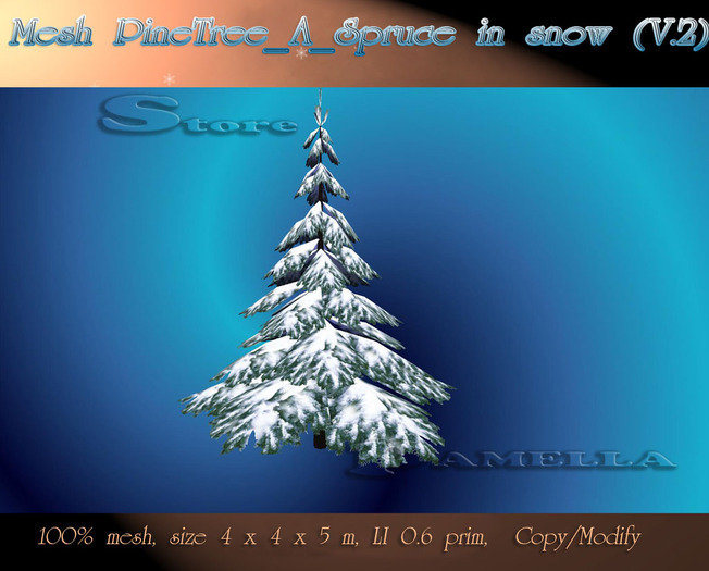 Mesh PineTree_A_Spruce in snow (V.2)