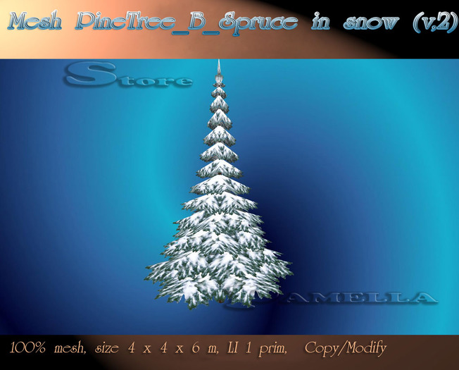  Mesh PineTree_B_Spruce in snow (v,2) 