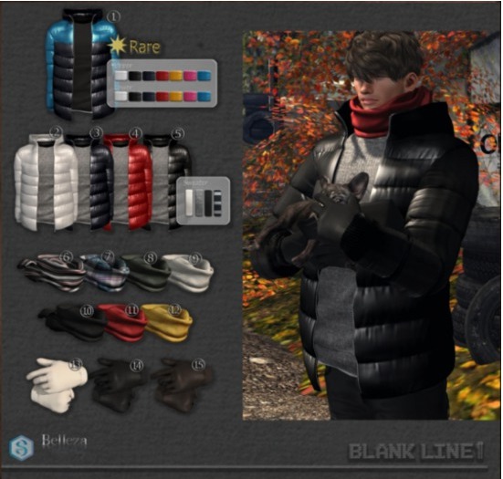 04-BlankLine Down jacket  [Red]