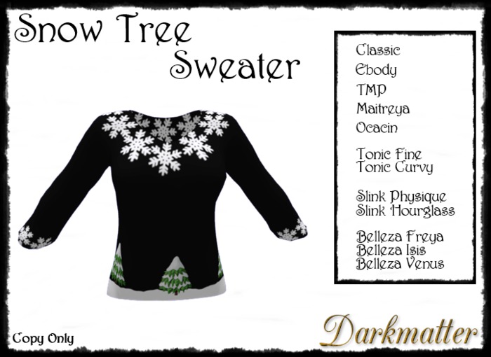 Snow Tree Sweater