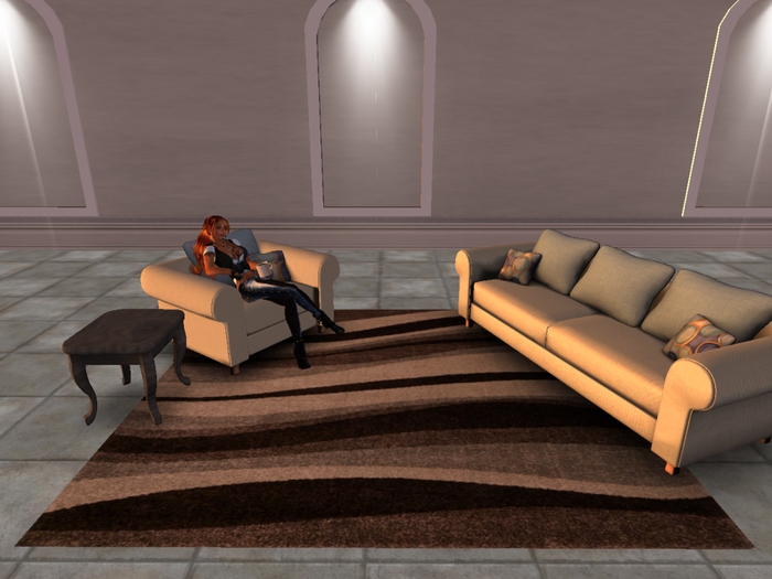 Carpet Collection - stripes brown tone1