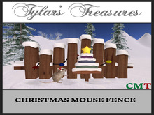 .:TT:.  CHRISTMAS MOUSE FENCE box