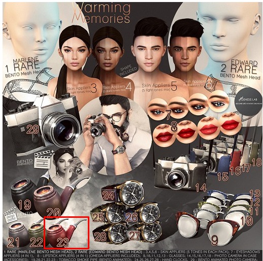 23 Genesis Lab. - "Warming Memories"- Pipe - Red