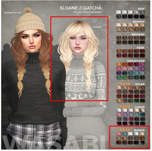 /Wasabi Pills/ Sloane Mesh Hair - Basics RARE