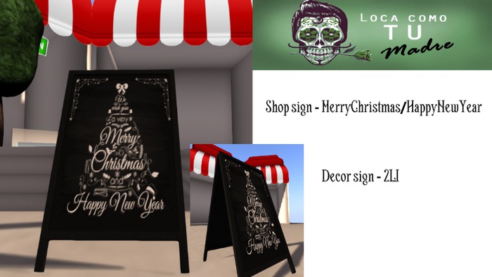 _!_L.C.T.M_!_ Shop sign - MerryChristmas/HappyNewYear