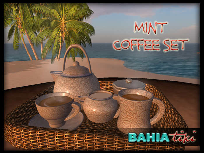 Bahia Tiki- Mint Coffee Set