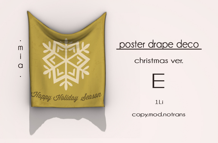 mia. poster drape deco. e