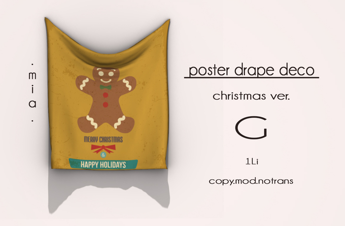 mia. poster drape deco. g