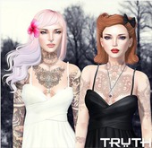 TRUTH HAIR Damaris [Light Browns / Blue Hibi]