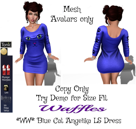 *WW* Blue Cat Angelika LS Dress