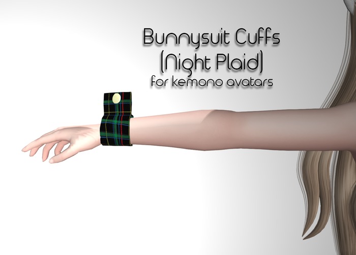 LMF Kemono Bunnysuit Cuffs (Night Plaid)