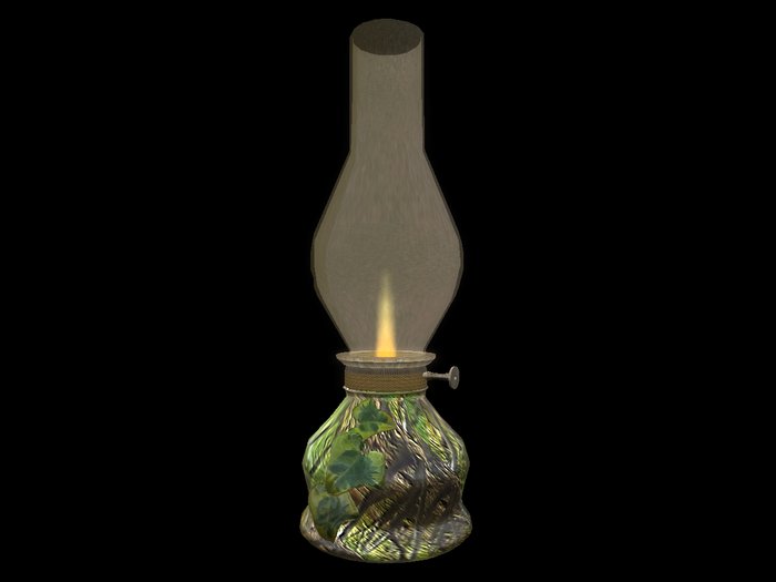 Paladin's Bedside Oil Lamp - Fall vined