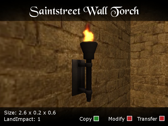 Saintstreet Wall Torch Unpacker (Wear me)