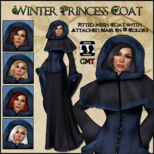 GW Winter Princess Blue Fur/Midnight