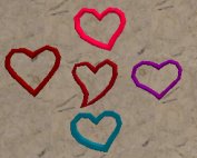 AA Bag of hearts 5 boxed