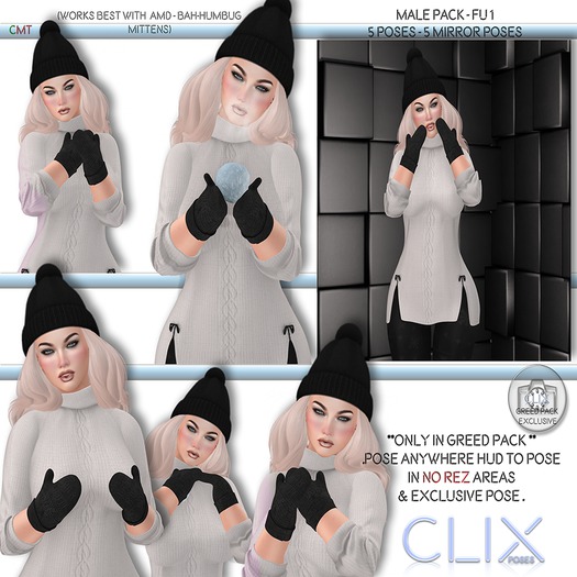Clix - Female Greed Pack - Mittens 1 (Wear)