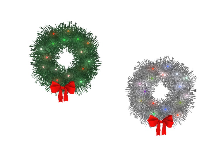 Buy One Get Two -Two Christmas Wreaths with Color Changing Lights - Copy/Mod
