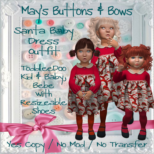 MBB * Santa Baby Dress Outfit (K,B&Bebe)