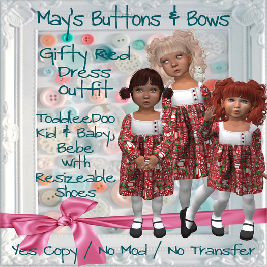 MBB * Gifty Red Dress Outfit (K,B&Bebe)