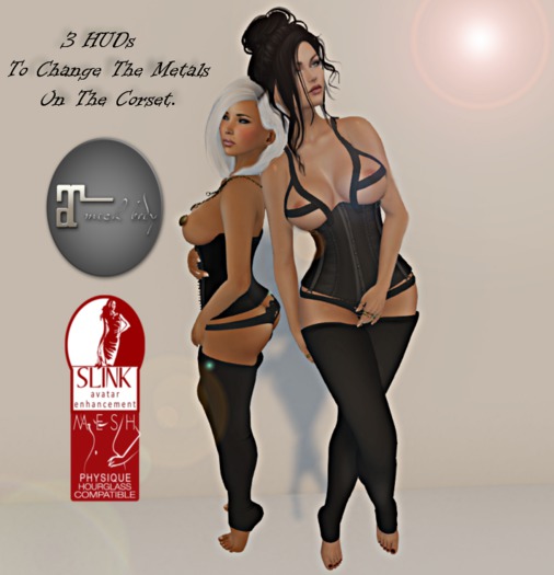 .::Princess Keyz::. Deviant Outfit Ebony * Maitreya * Slink P&H
