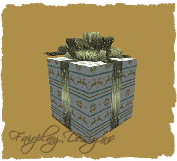 ~FDA~Musical Golden Supreme Christmas Gift Box~Touch to Assign~