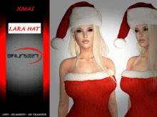 Brunsen! Lara Xmas Hat Santa Red
