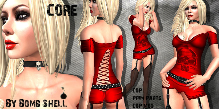 :::Bomb Shell::: CORE Outfit in Red