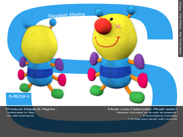 Sweet Baby - Little Caterpillar Plush