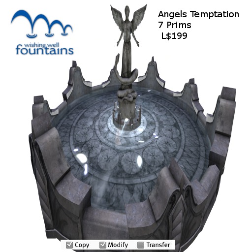 Angels Temptation Wishing Well Fountains