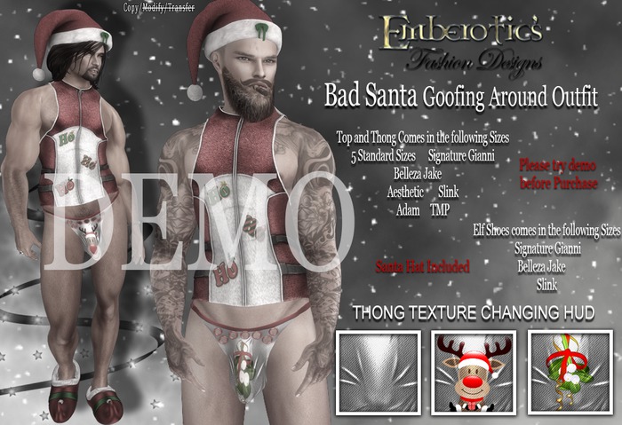 DEMO EFDM_60 Bad Santa Goofy Outfit  *Add to unpack*