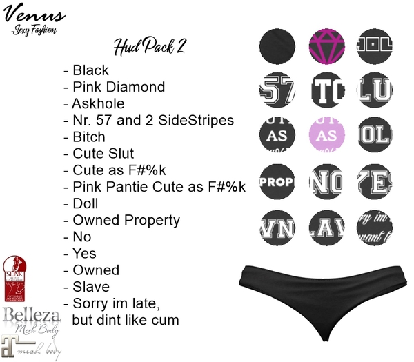 ~Vs~ Panties Pack 2 & HUD