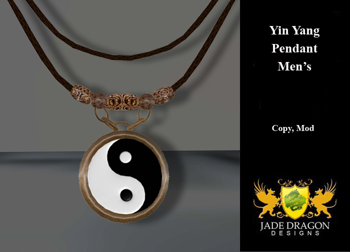 Ying Yang Pendant - Mens