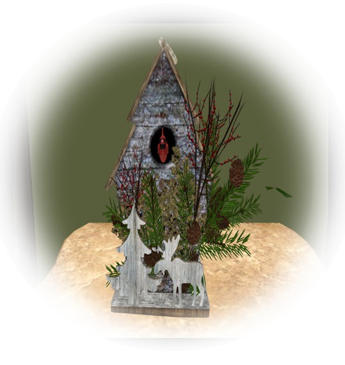 Winter Cardinal Home