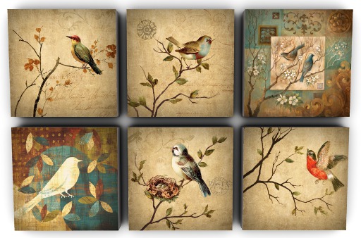 Wall Decor - Birds Six (MESH)