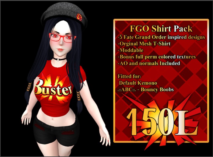 [T.T.D.] FGO Shirt Pack Kemono